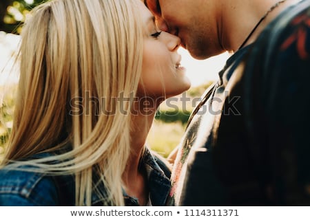 Foto stock: Passionate Couple Kissing