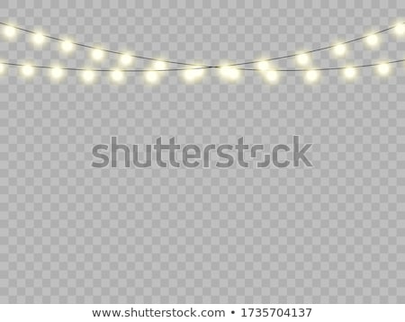 Stock fotó: Set Of Glowing Christmas Garland Eps 10