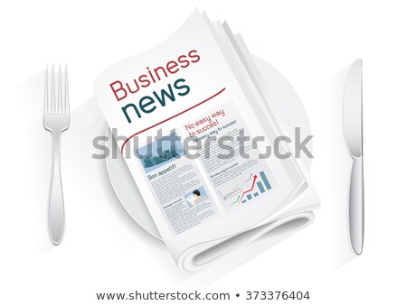 Stock fotó: Business News Tablewares