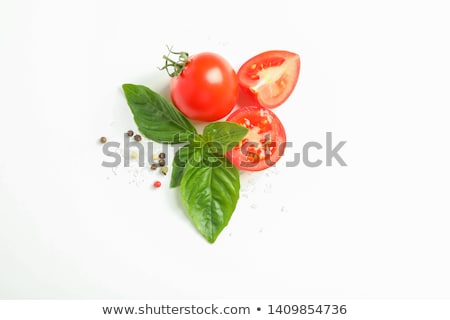 Stok fotoğraf: Border Of Basil Leafs