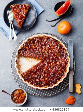 [[stock_photo]]: Grapefruit Orange Lemon Tart Crumble In A Dish