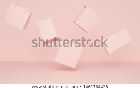 Stock photo: Business Mockup With Paper Shopping Bag 3d Rendering