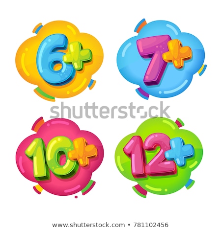 [[stock_photo]]: Number Six 6 Yellow Logo Vector