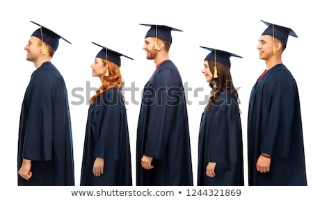 Zdjęcia stock: Graduates In Mortar Boards And Bachelor Gowns