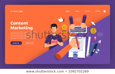 Stock photo: Promotional Mix Concept Landing Page