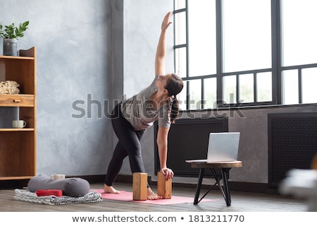 Fit Young Woman Practicing Yoga Asana Foto stock © Koldunov
