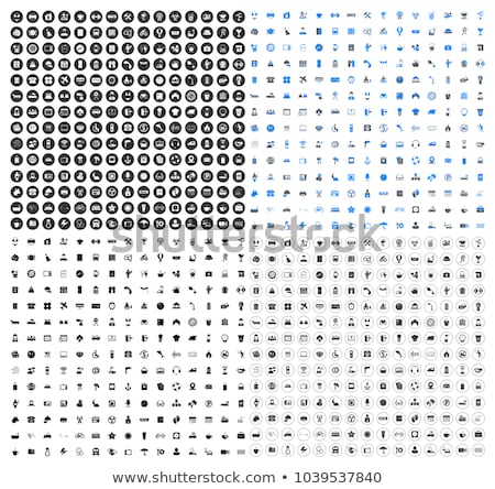 Stok fotoğraf: Pictograms Hotel Services Icons Set