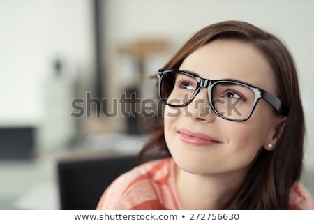 Zdjęcia stock: Happy Smiling Business Woman Thinking About Something