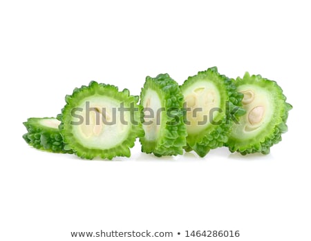 Stockfoto: Bitter Gourd With Sliced