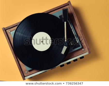 [[stock_photo]]: Old Turntable Closeup