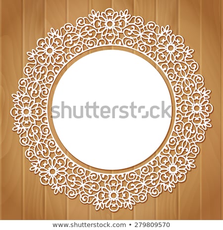 Foto d'archivio: Ornamental Round Lace Patterndelicate Circle