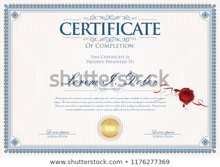 Stock fotó: Diploma Certificate