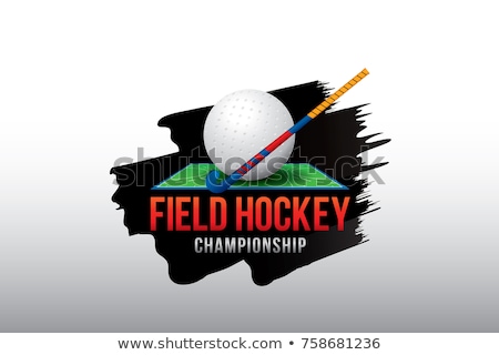 Zdjęcia stock: Field Hockey Banner