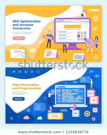 Stock fotó: Poster With Seo