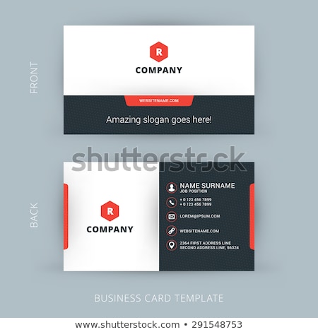 Stock fotó: Abstract Style Business Card Design