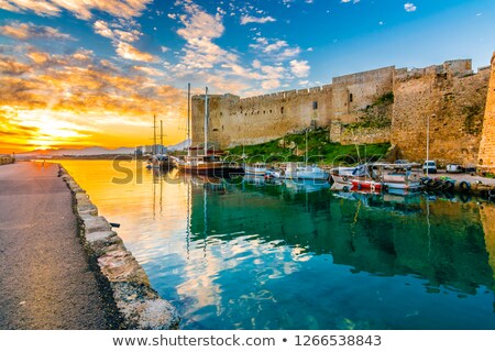 Zdjęcia stock: View Of Old Town Of Kyrenia Cyprus