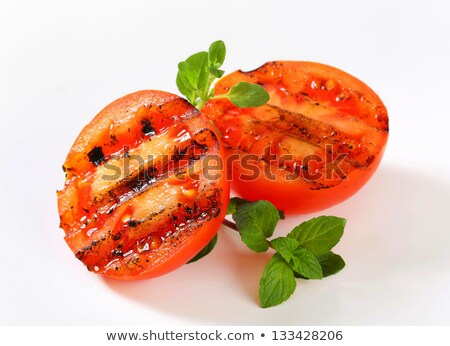 ストックフォト: Grilled Tomatoes And Onions