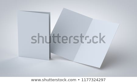 Stock foto: Closed And Opened Leaflets 3d Rendering