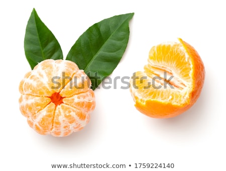 Foto stock: Half Of Peeled Tangerine