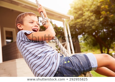 Foto stock: Happy Boy At Home