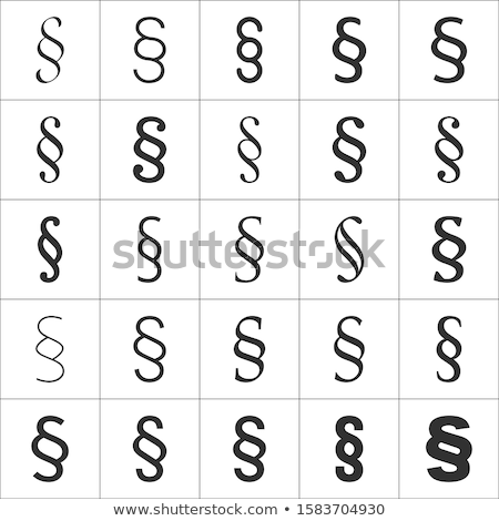 Stock foto: Grammar Section Sign Icon Set Paragraph Punctuation Set Typographical Element