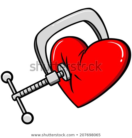 Stock photo: Vise Grip And Red Heart