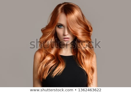 Stockfoto: Portrait Of Girl With Beautiful Red Hair