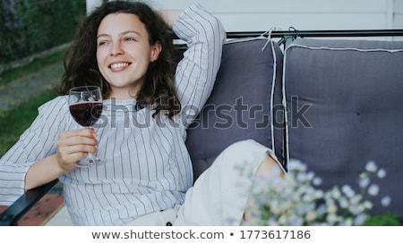 [[stock_photo]]: Woman Enjoying A Glass Of Wine