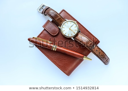 Stockfoto: Money In Leather Purse Isolated On White Background