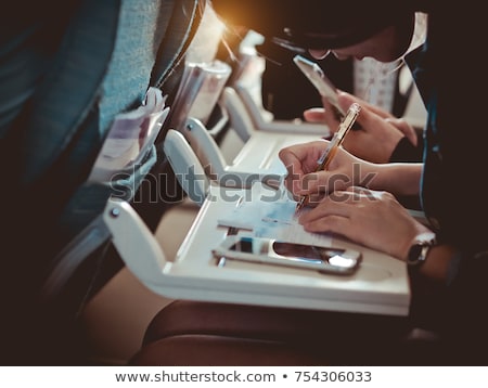 Stock photo: Filling In The Customs Declaration