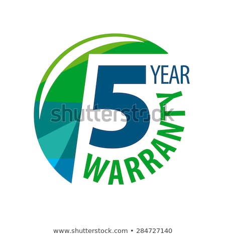 Foto stock: 5 Years Warranty Green Vector Icon Design