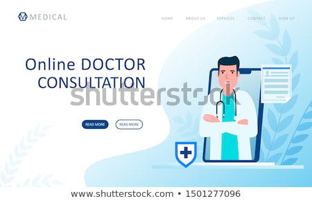 [[stock_photo]]: Doctor Consultation And Medical Services Icon Flat Design