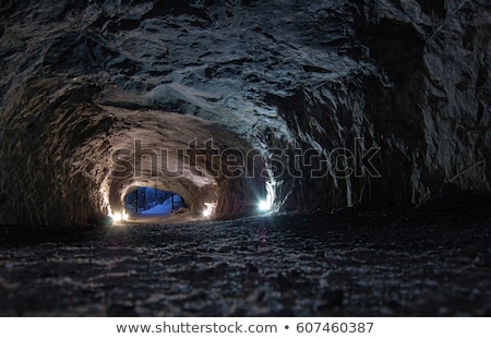 ストックフォト: Dark Rocky Cave Entrance