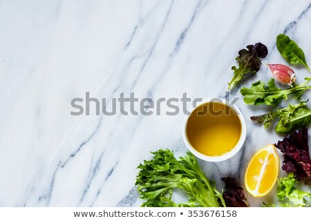 Stock foto: Ingredients On Marble Texture