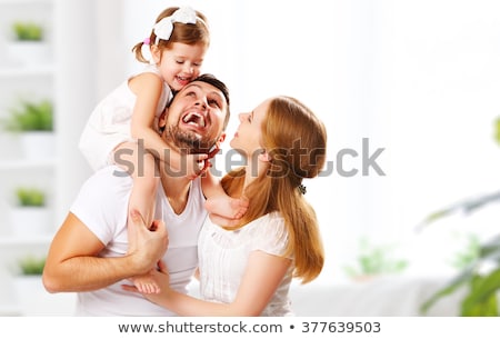 Stock fotó: Family Mother Father Child Daughter At Home