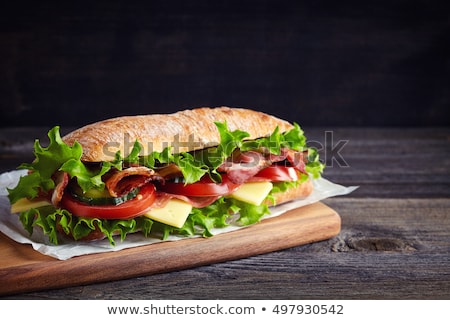 ストックフォト: Fresh Submarine Sandwich