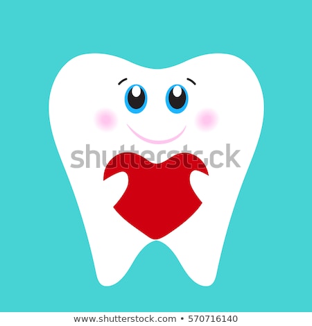 Stockfoto: Cartoon Tooth In Love