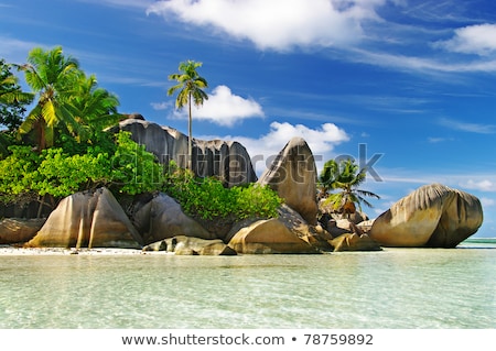 Сток-фото: Rocky Tropical Island In Blue Sea