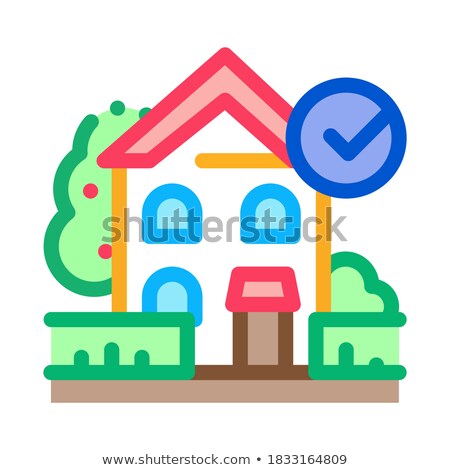 Stock fotó: Ecologically Clean Territory Icon Vector Outline Illustration