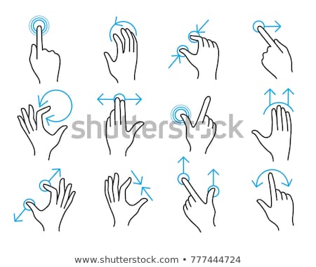 Stockfoto: Touchscreen Hand Gestures