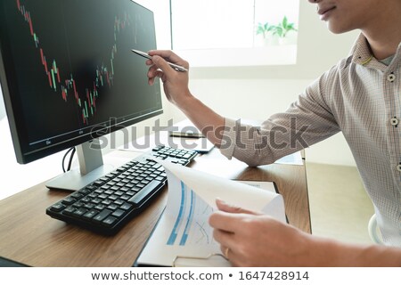 Stock fotó: Watching The Chart