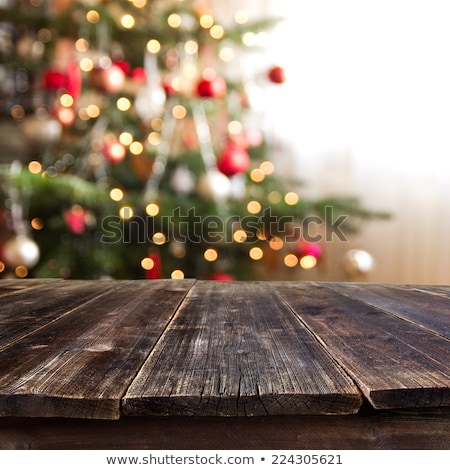 Foto stock: Christmas Holiday Tree Blur Defocused Lights