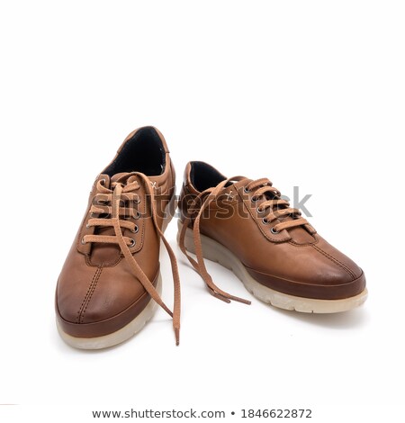 Stock photo: Demi Season Brown Female Boot Isolated On White Background