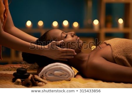 Zdjęcia stock: Masseur Doing Massage To African Woman