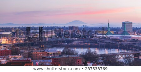 ストックフォト: Portland City Eastside At Sunrise