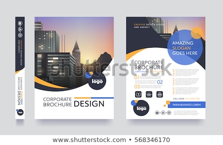 Сток-фото: Modern Vector Abstract Brochure Book Flyer Design Template