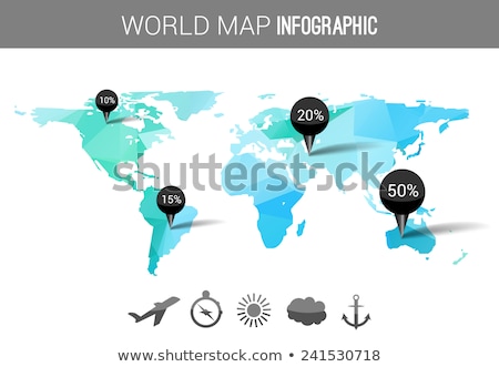 Foto stock: Airplane And Blue Atlas