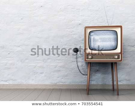 Stockfoto: Vintage Television Receiver Icon