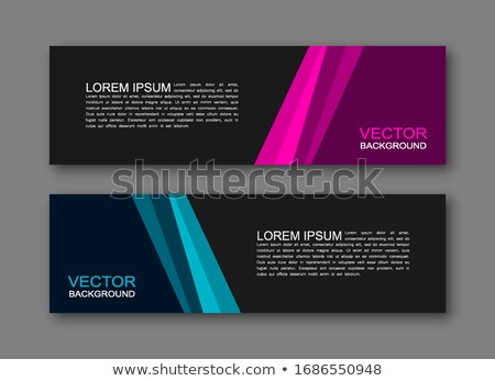 Zdjęcia stock: Banners Set In Business Style Colors