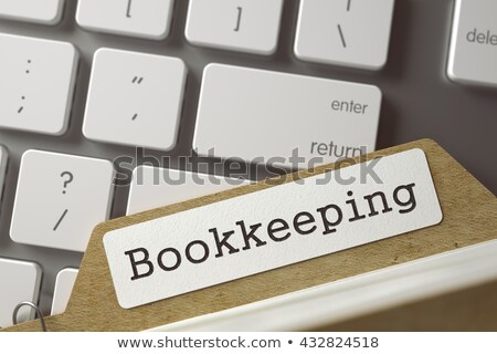 Foto stock: Archive Bookmarks Of Card Index With Account